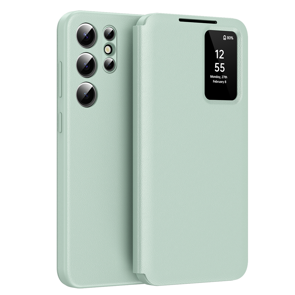 Калъф за Samsung Galaxy S23 Ultra - Techsuit SmartView Series - Зелен