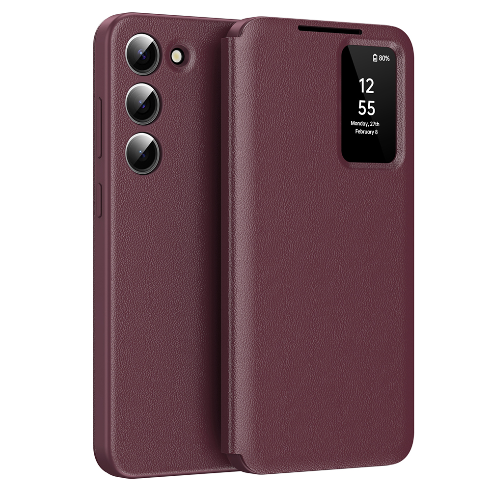 Калъф за Samsung Galaxy S23 - Techsuit SmartView Series - Червен