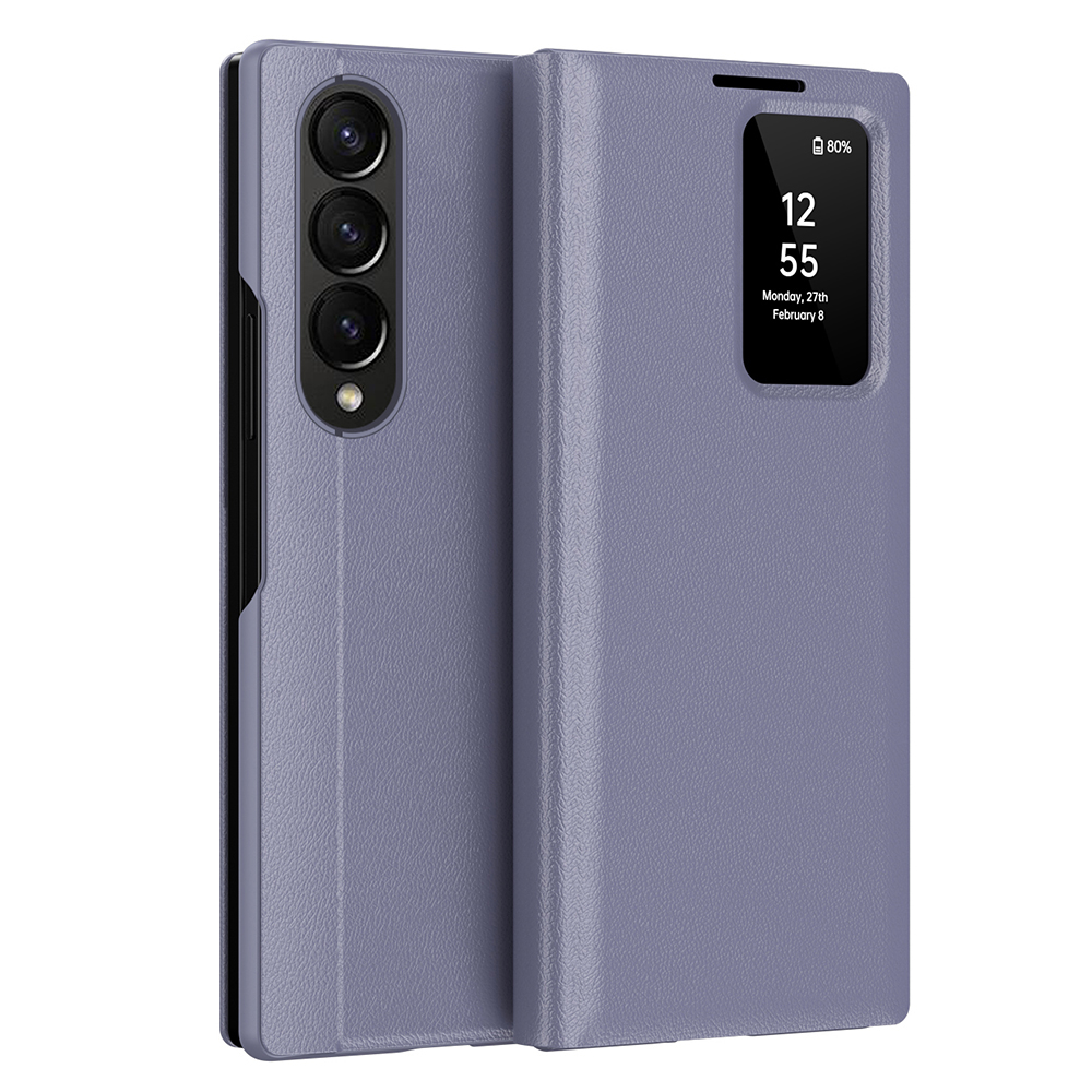 Калъф за Samsung Galaxy Z Fold3 5G - Techsuit SmartView Series - Лилав