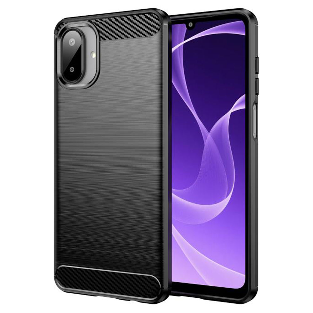 Калъф за Samsung Galaxy A07 4G - Techsuit Carbon Silicone - Черен