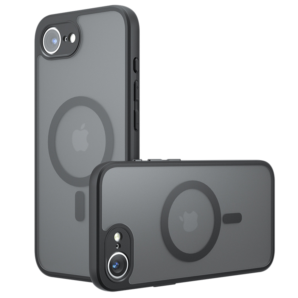 Калъф за iPhone 16e / iPhone 17e - Techsuit PureFrost MagSafe - Frosted Черен