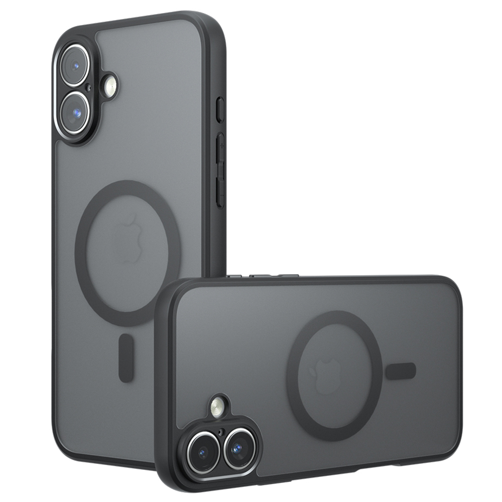 Калъф за iPhone 16 - Techsuit PureFrost MagSafe - Frosted Черен