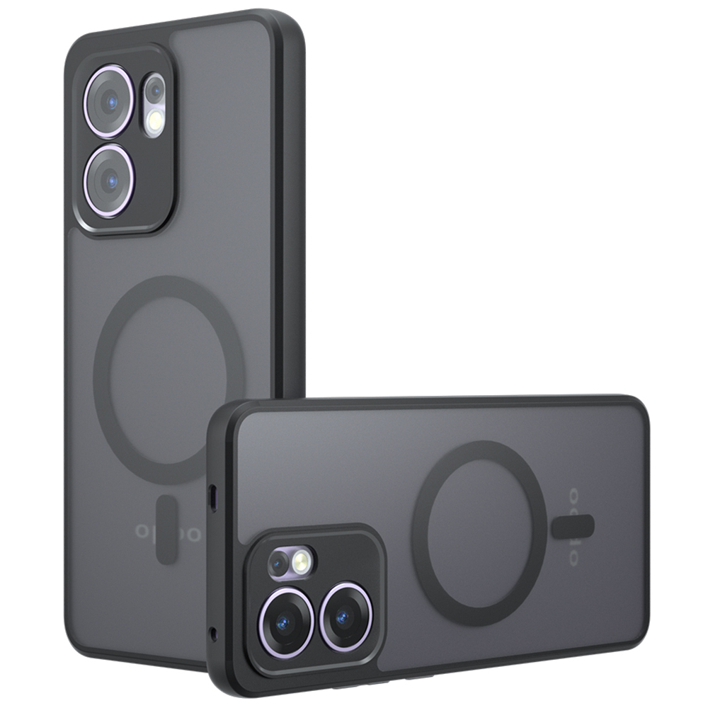 Калъф за Oppo Reno13 F 4G / Reno13 F 5G / Reno13 FS 5G - Techsuit PureFrost MagSafe - Frosted Черен