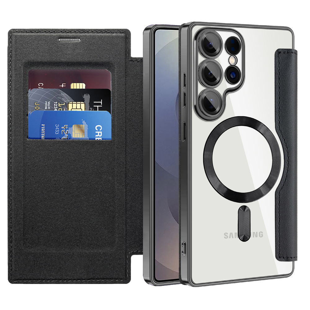 Калъф за Samsung Galaxy S25 Ultra - Techsuit SmartMag Book Case - Черен