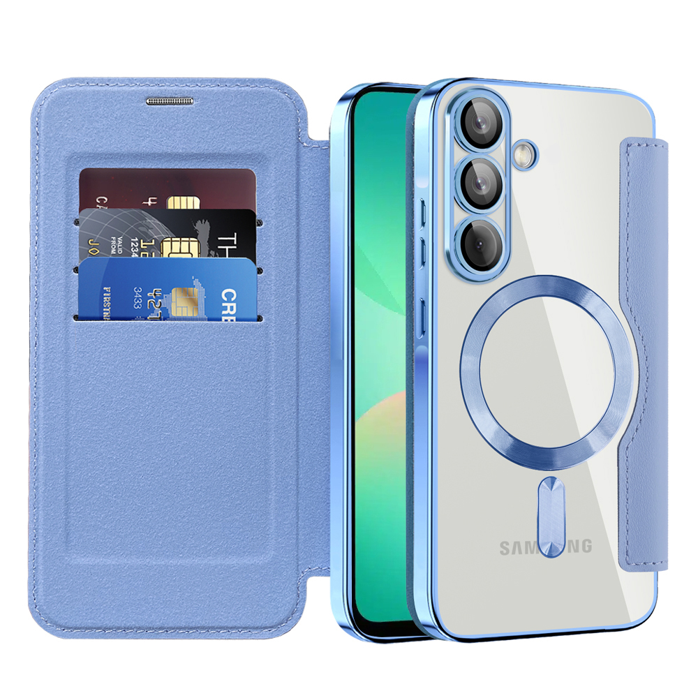 Калъф за Samsung Galaxy A26 5G - Techsuit SmartMag Book Case - Светлосин