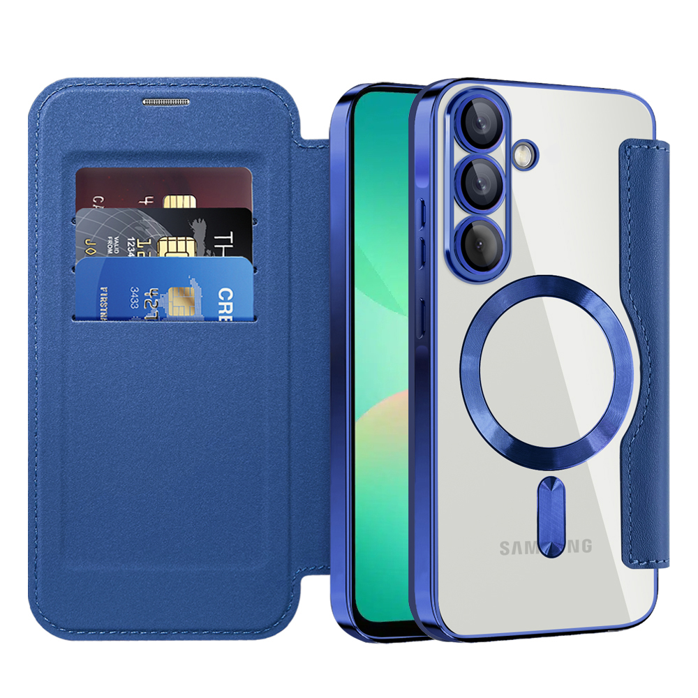 Калъф за Samsung Galaxy A26 5G - Techsuit SmartMag Book Case - Син