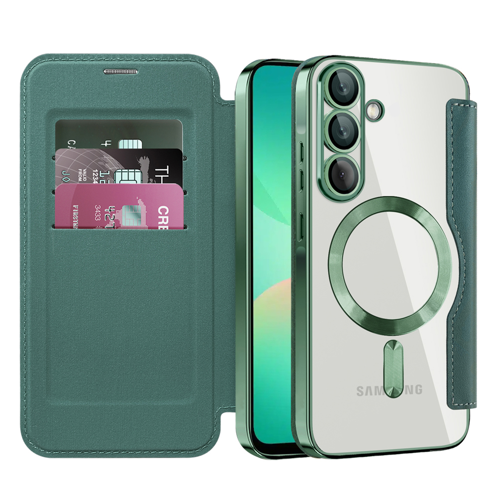 Калъф за Samsung Galaxy A26 5G - Techsuit SmartMag Book Case - Зелен