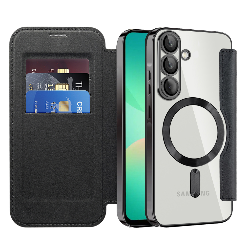 Калъф за Samsung Galaxy A26 5G - Techsuit SmartMag Book Case - Черен
