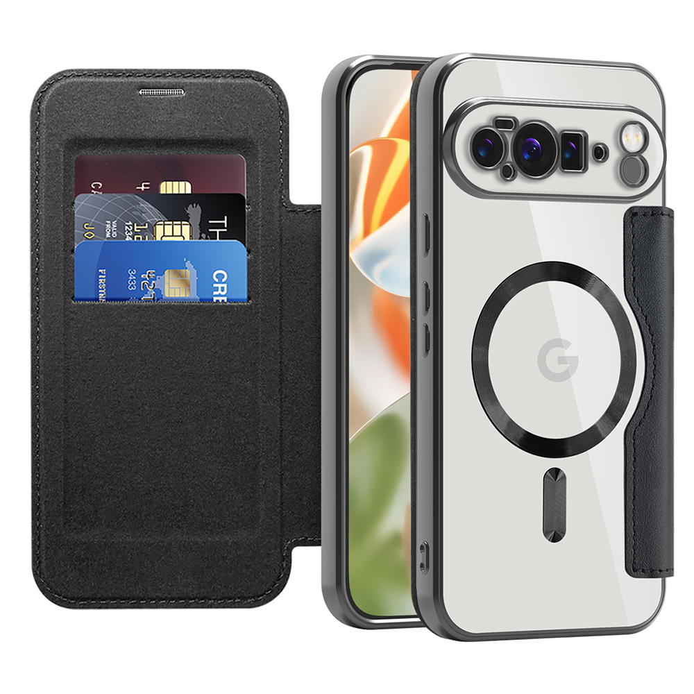 Калъф за Google Pixel 10 Pro XL - Techsuit SmartMag Book Case - Черен