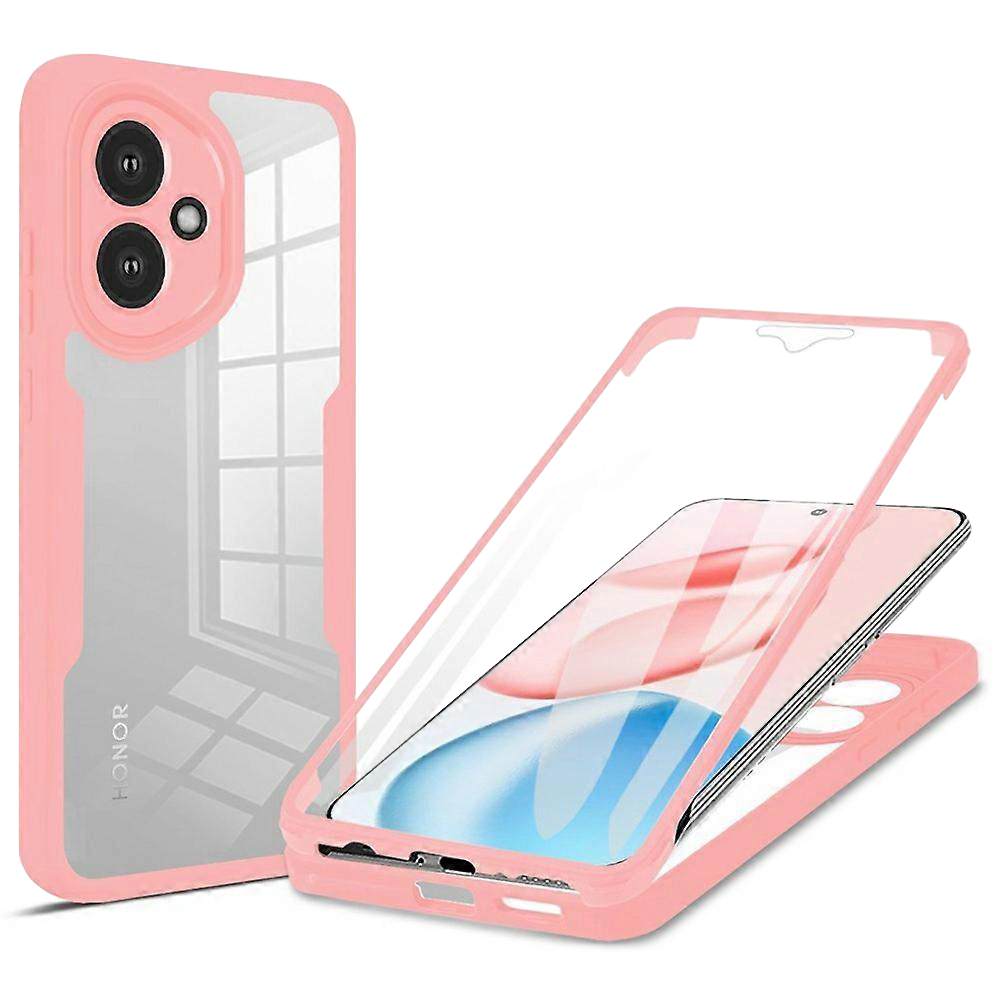 Калъф за Honor 400 + калъф - Techsuit ColorVerse 360 Series - Розов