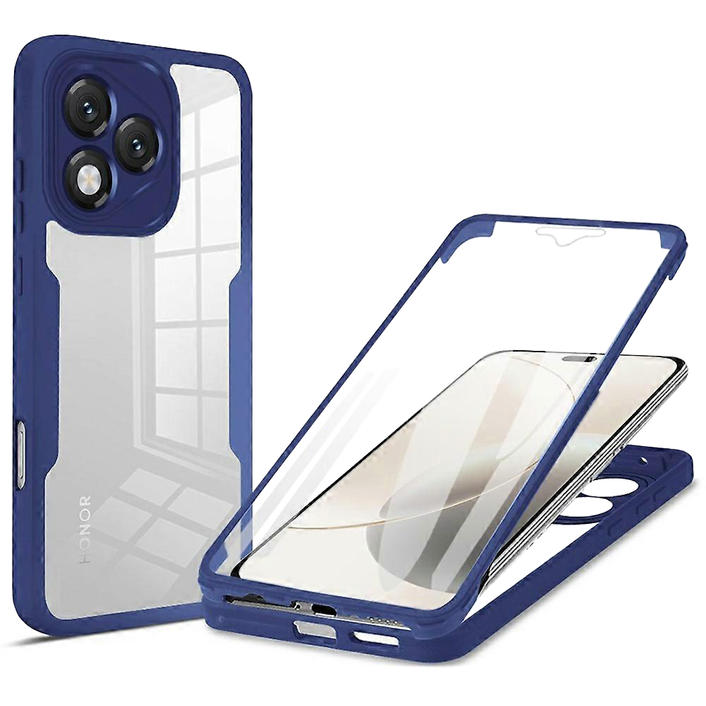 Калъф за Honor 400 Lite + капак - Techsuit ColorVerse 360 Series - Син