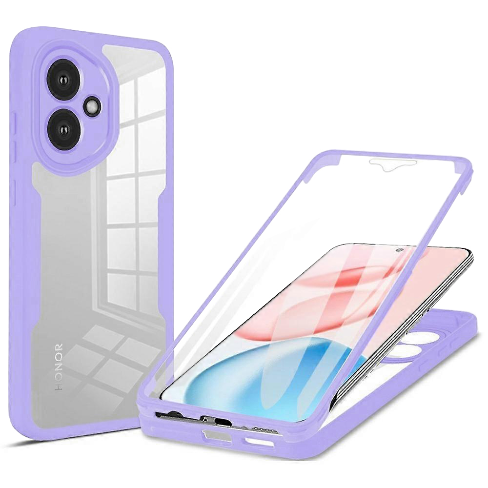 Калъф за Honor 400 + калъф - Techsuit ColorVerse 360 Series - Лилав