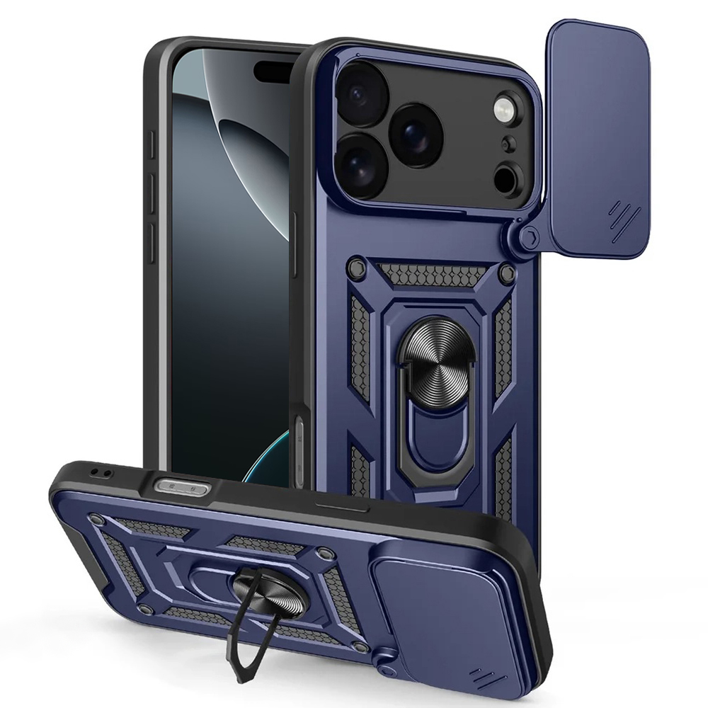 Калъф за iPhone 17 Pro Max - Techsuit CamShield Series - Син