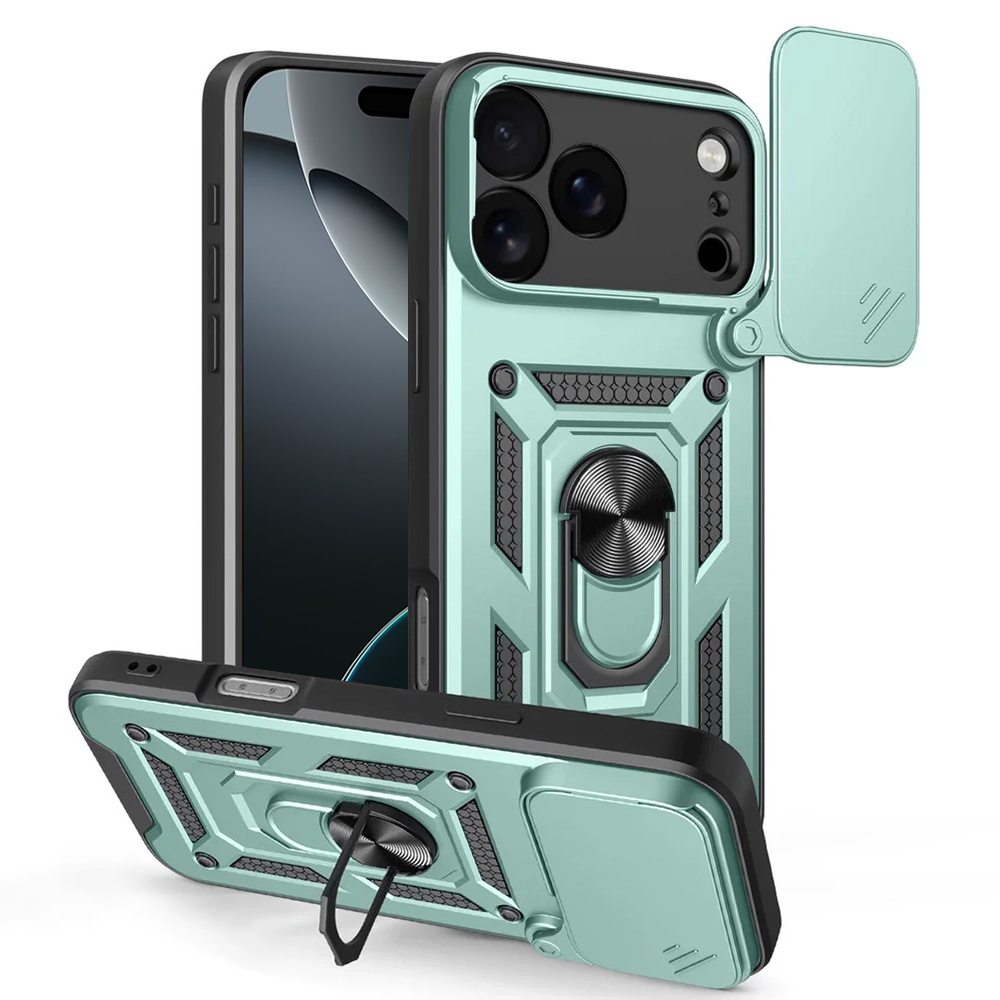 Калъф за iPhone 17 Pro Max - Techsuit CamShield Series - Зелен