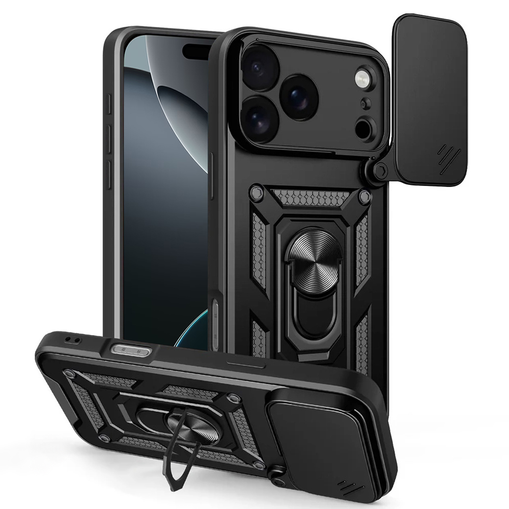 Калъф за iPhone 17 Pro Max - Techsuit CamShield Series - Черен