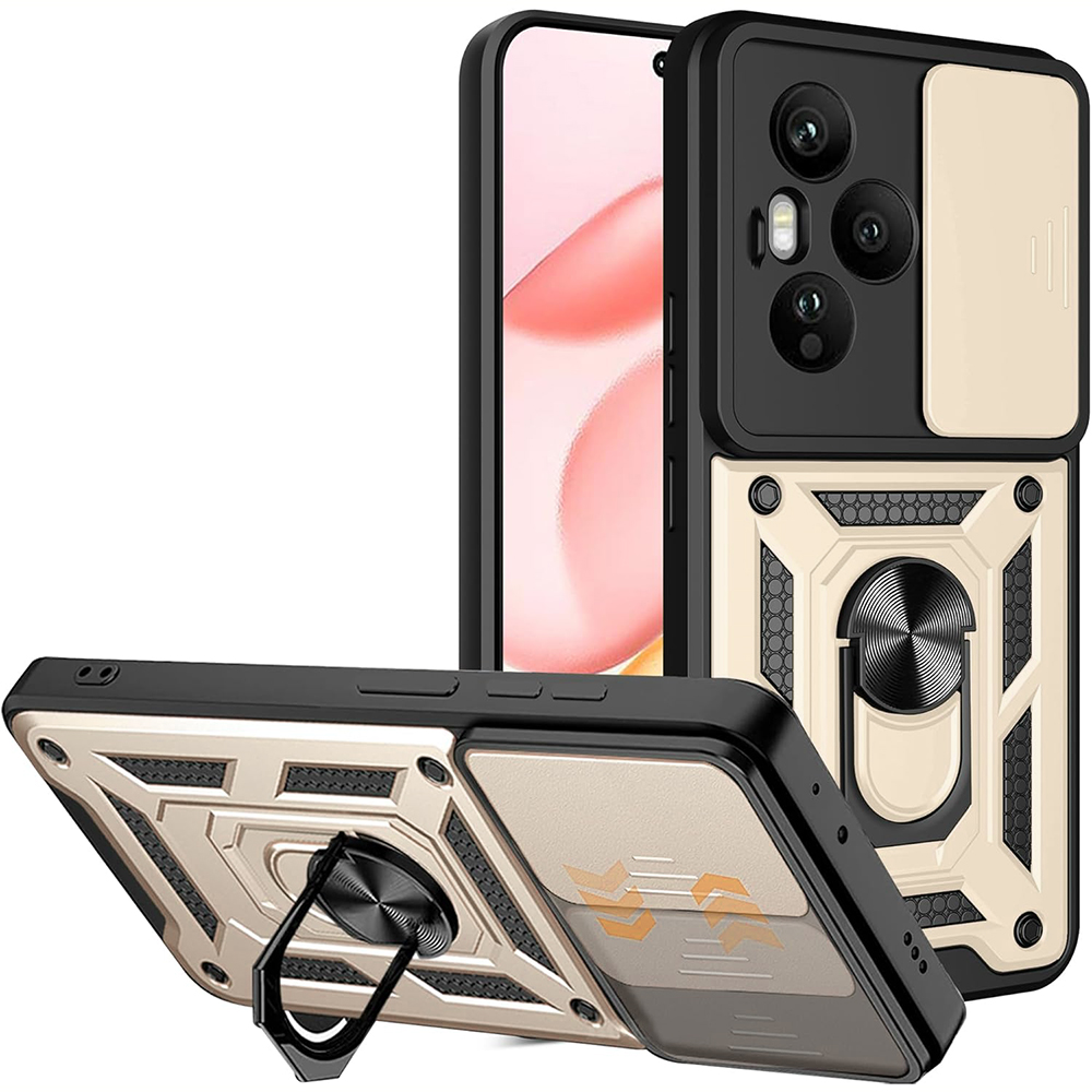 Калъф за Honor 400 Pro - Techsuit CamShield Series - златен