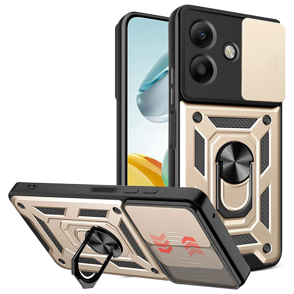 Калъф за Oppo A40 4G / A60 5G - Techsuit CamShield Series - златен