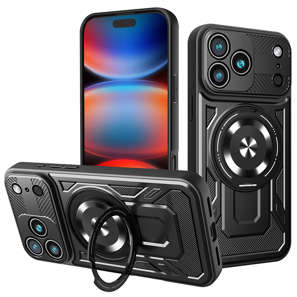 Калъф за iPhone 17 Pro Max - Techsuit RuggedCam - Черен