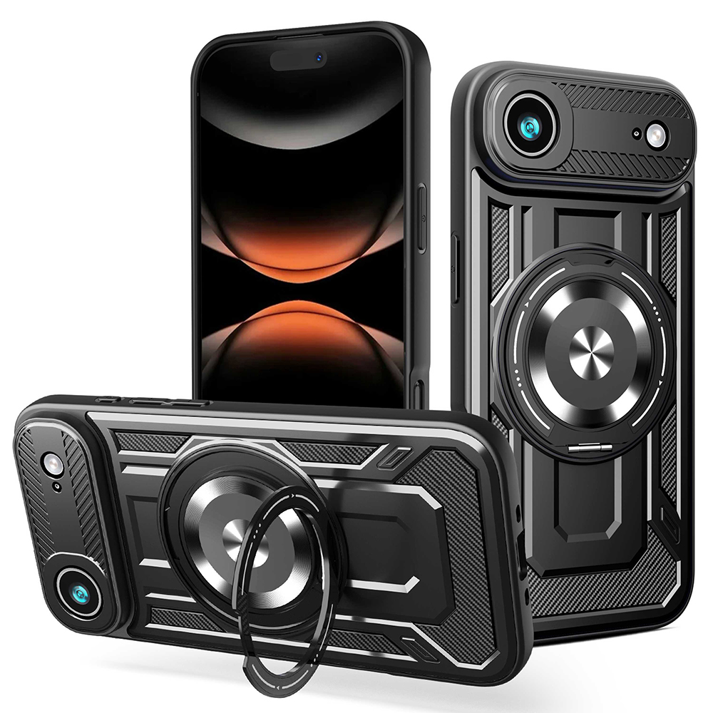 Калъф за iPhone 17 Air - Techsuit RuggedCam - Черен