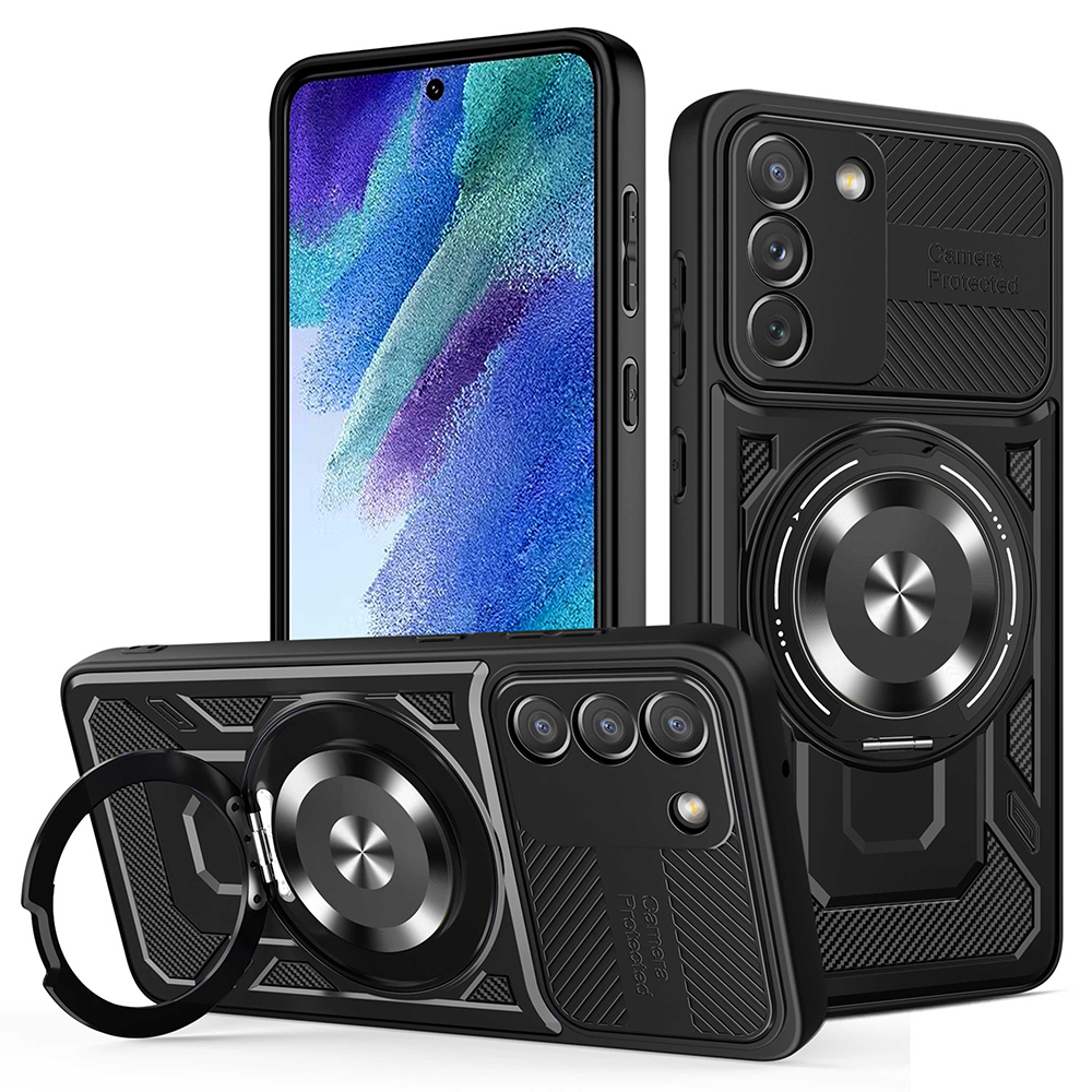 Калъф за Samsung Galaxy S21 FE 5G - Techsuit RuggedCam - Черен