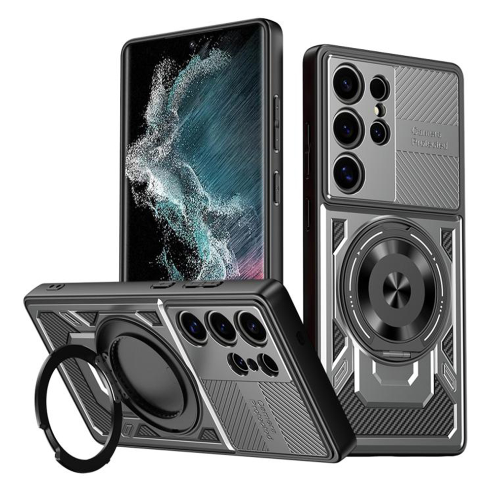 Калъф за Samsung Galaxy S22 Ultra 5G - Techsuit RuggedCam - Сив