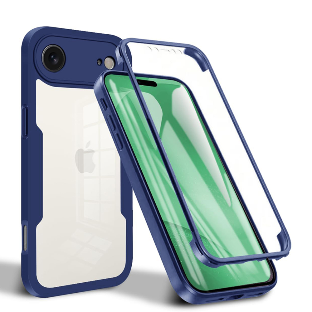 Калъф за iPhone 17 Air + Pouch - Techsuit ColorVerse 360 Series - Син