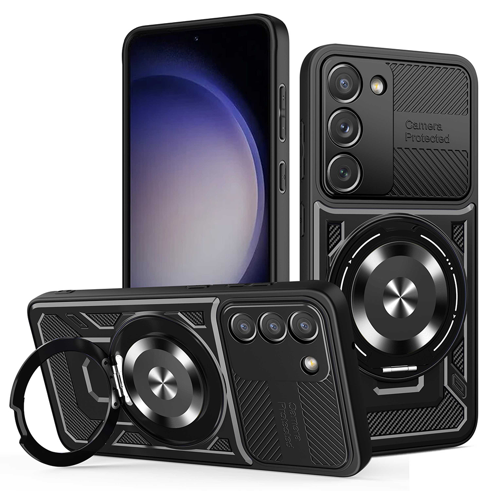 Калъф за Samsung Galaxy S23 - Techsuit RuggedCam - Черен