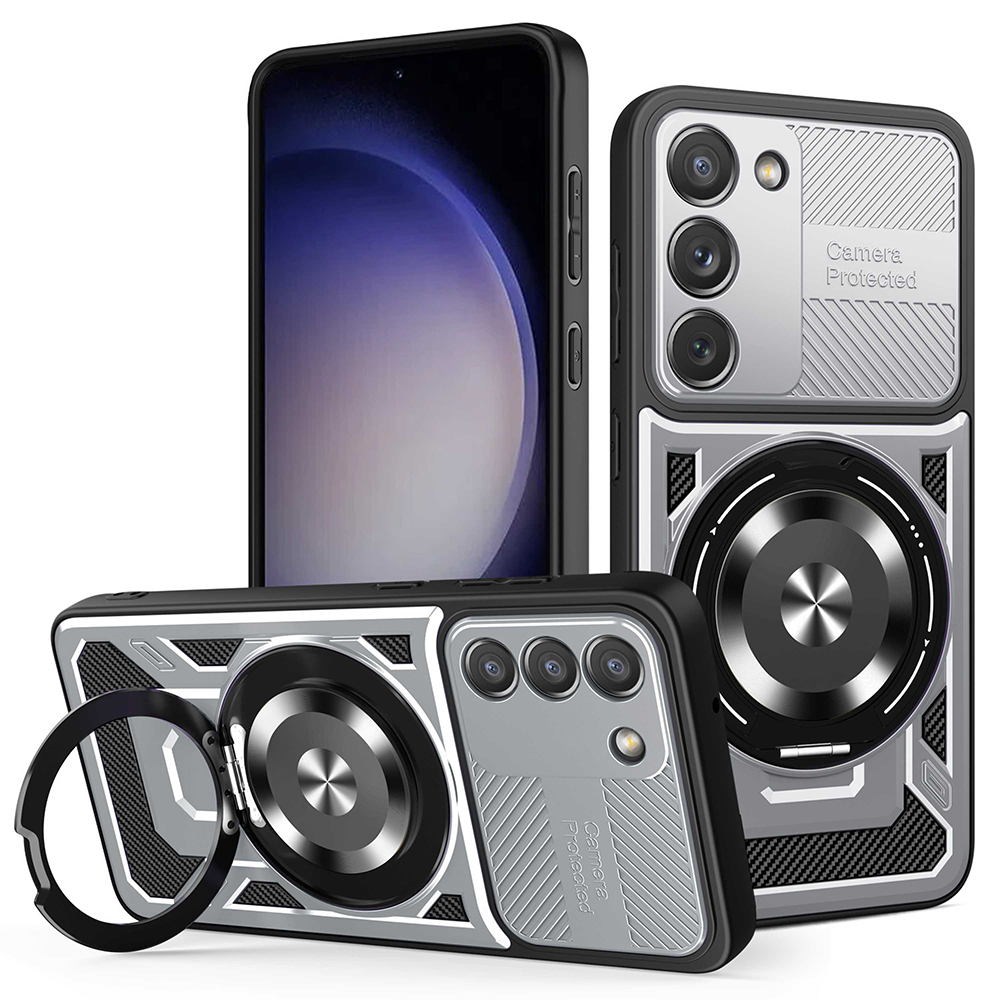 Калъф за Samsung Galaxy S23 - Techsuit RuggedCam - Сив