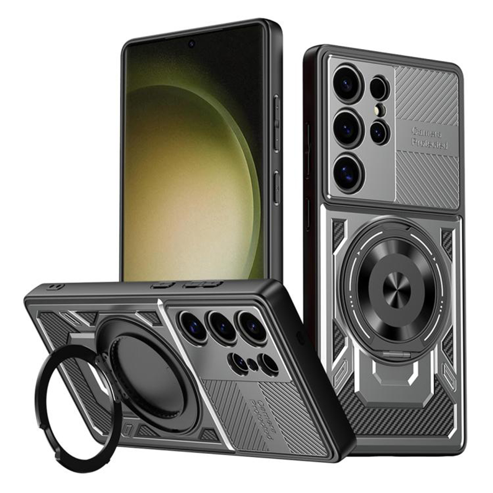 Калъф за Samsung Galaxy S23 Ultra - Techsuit RuggedCam - Сив