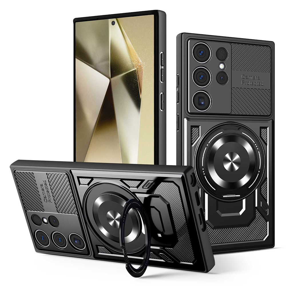 Калъф за Samsung Galaxy S24 Ultra - Techsuit RuggedCam - Черен