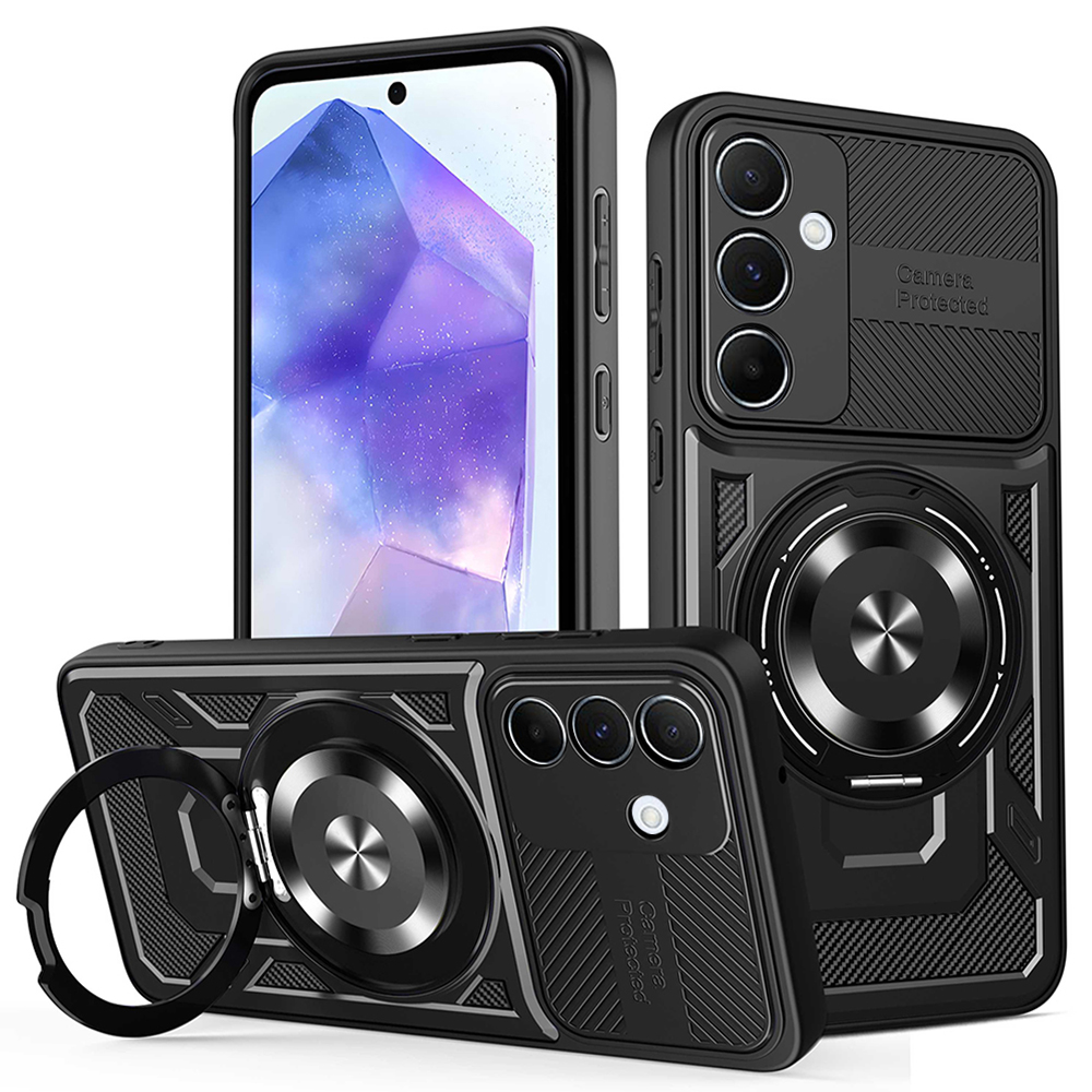 Калъф за Samsung Galaxy A55 5G - Techsuit RuggedCam - Черен