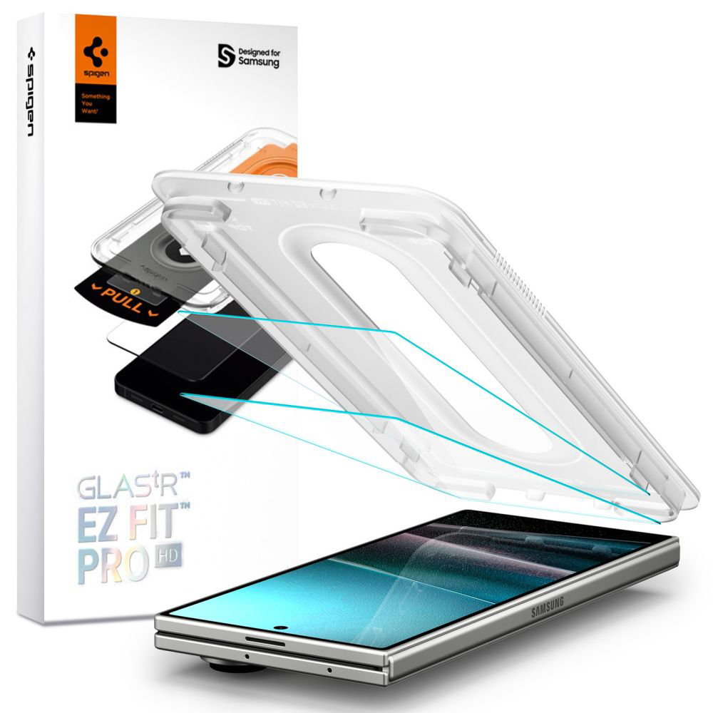 Скрийн протектор за Samsung Galaxy Z Fold7 (комплект от 2) - Spigen Glas.tR EZ FIT Pro HD (AGL09579) - Прозрачен