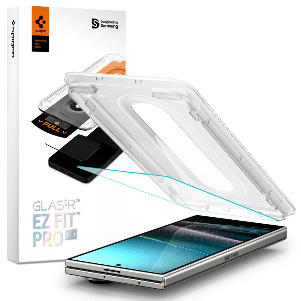 Скрийн протектор за Samsung Galaxy Z Fold7 - Spigen Glas.tR EZ FIT Pro HD (AGL09580) - Прозрачен