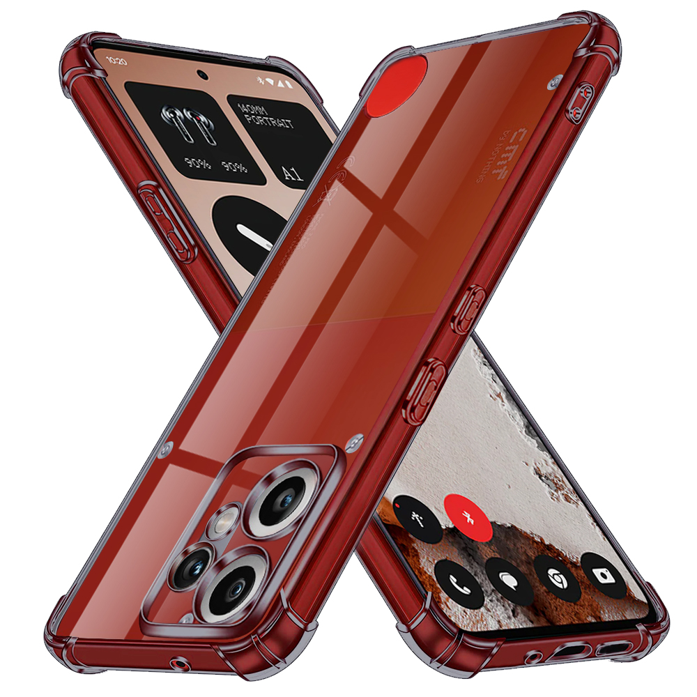 Калъф за нищо CMF Phone 2 Pro - Techsuit Shockproof Прозрачен Silicone - Smoke Черен