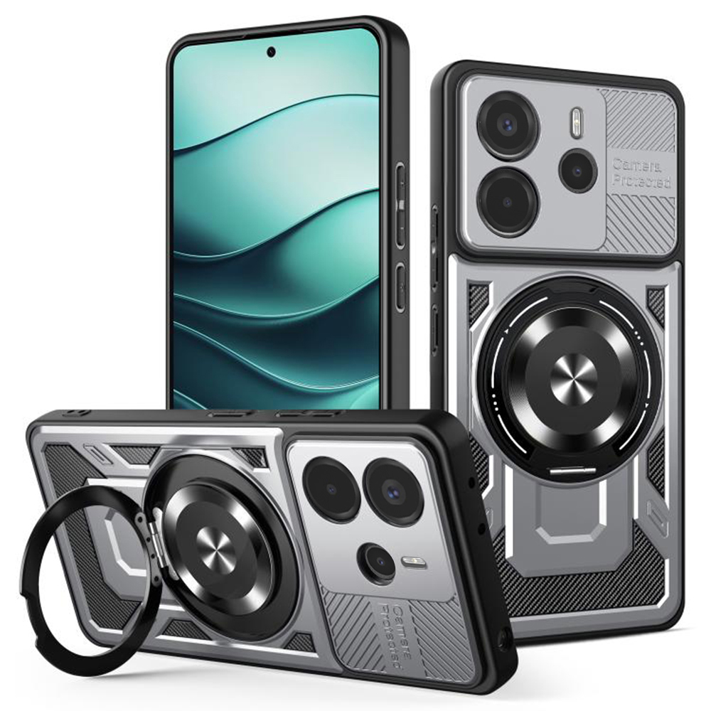 Калъф за Xiaomi Redmi Note 14 5G - Techsuit RuggedCam - Сив