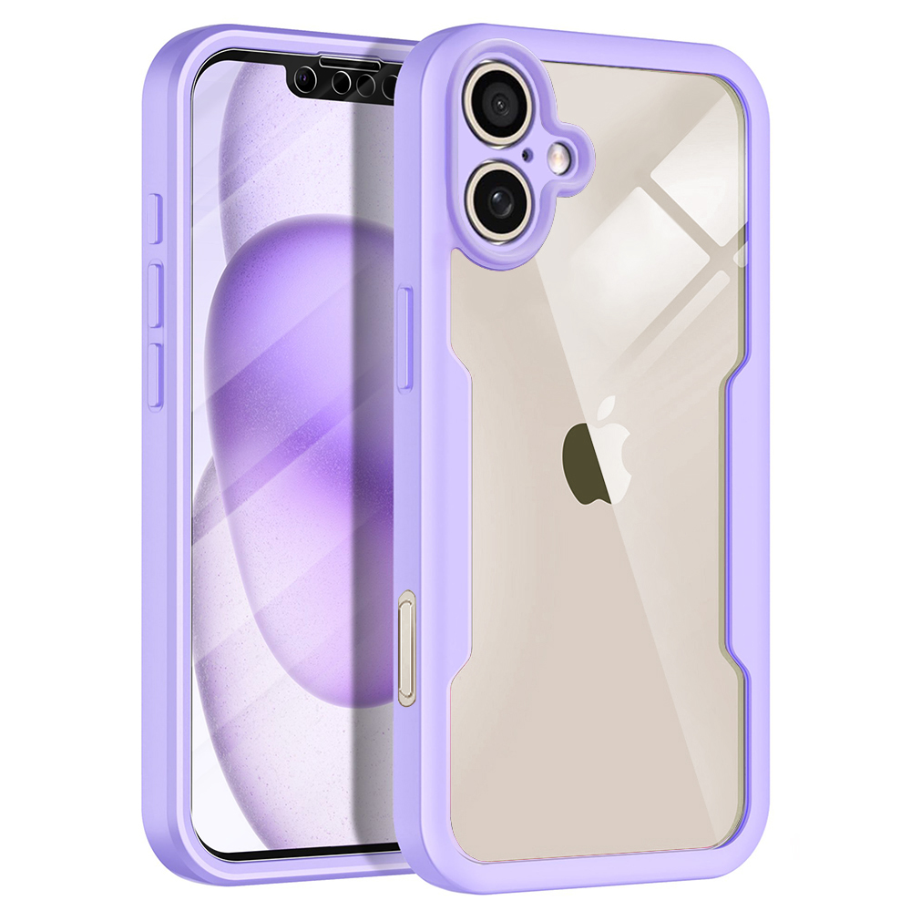 Калъф за iPhone 17 + калъф - Techsuit ColorVerse 360 Series - Лилав