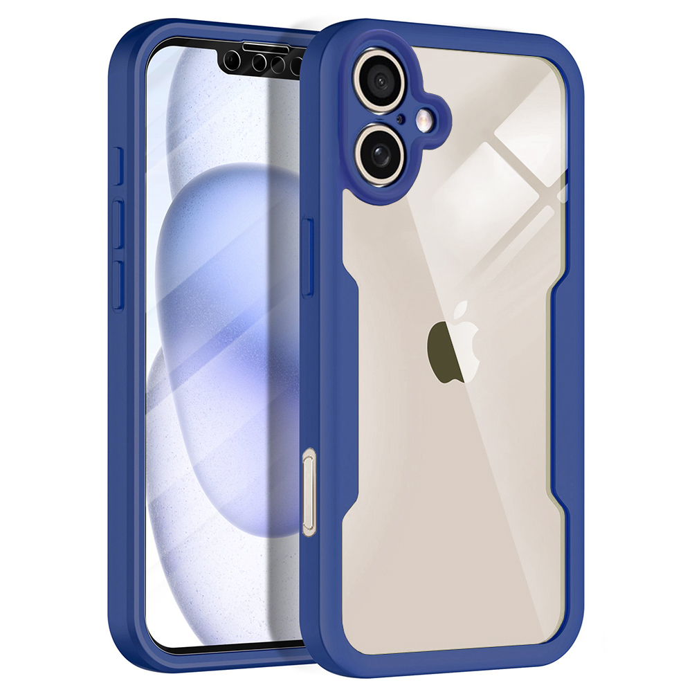 Калъф за iPhone 17 + калъф - Techsuit ColorVerse 360 Series - Син