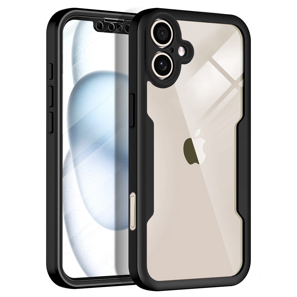 Калъф за iPhone 17 + калъф - Techsuit ColorVerse 360 Series - Черен