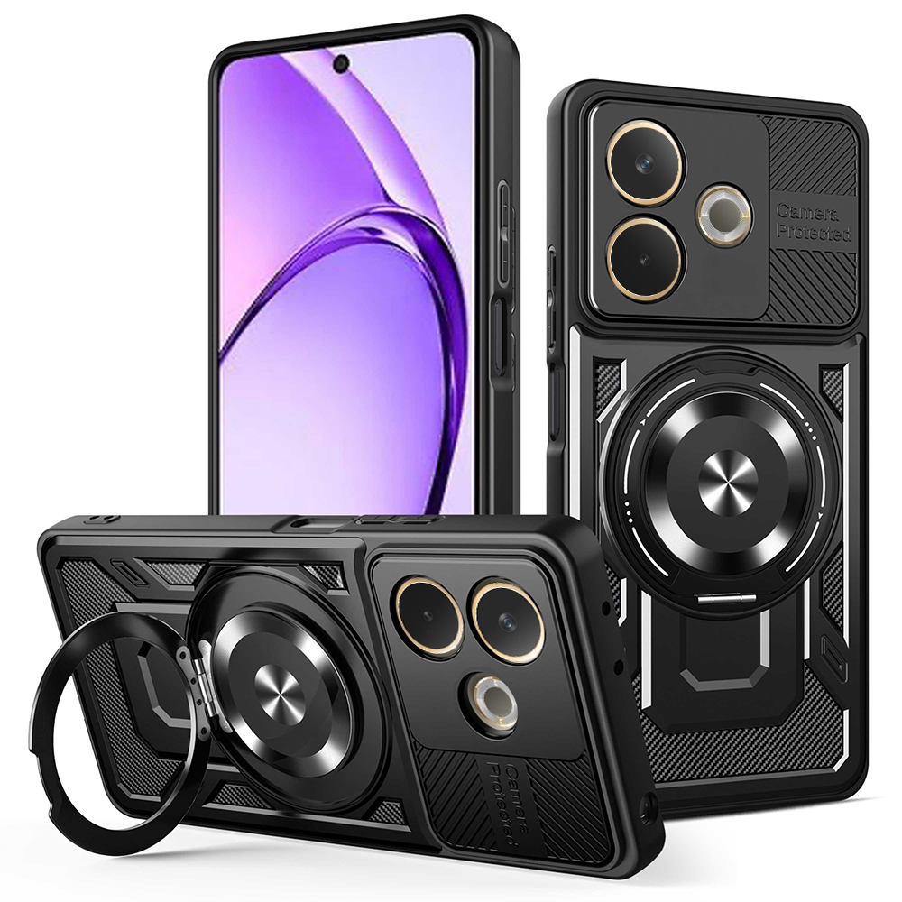 Калъф за Oppo A5 Pro 4G / A5 Pro 5G - Techsuit RuggedCam - Черен