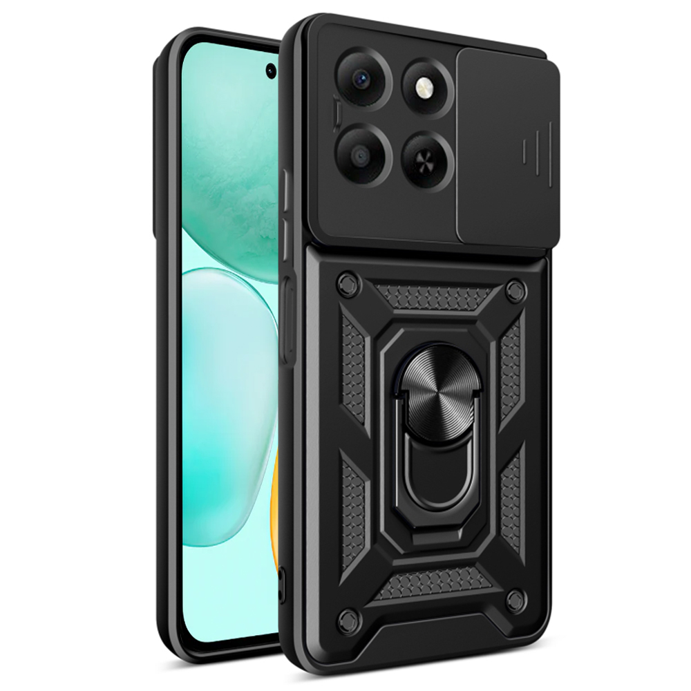 Калъф за Honor X6c - Techsuit CamShield Series - Черен