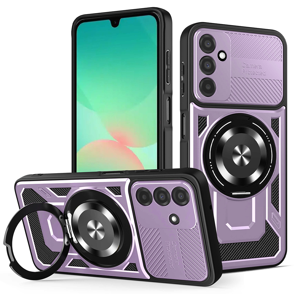 Калъф за Samsung Galaxy A26 5G - Techsuit RuggedCam - Лилав