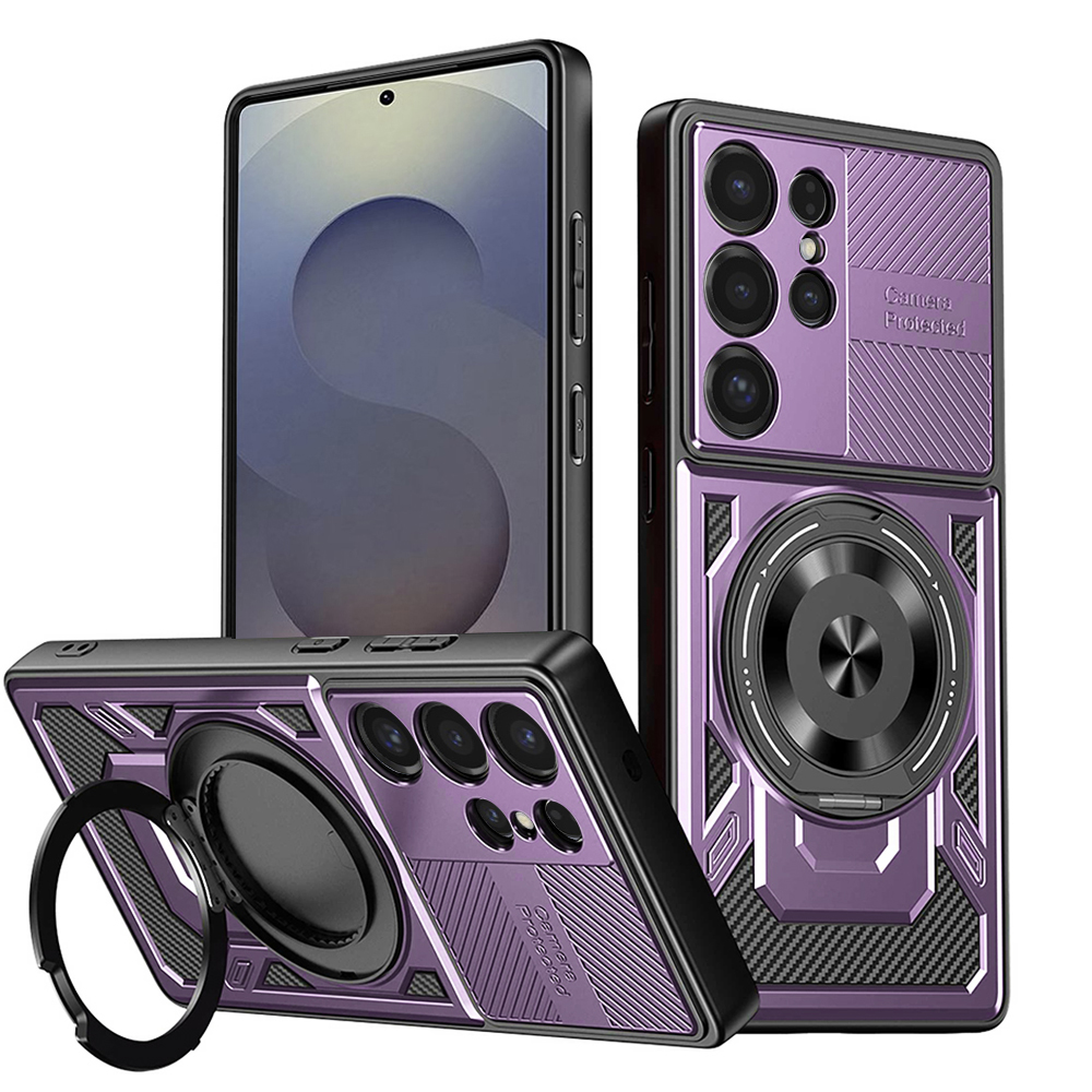 Калъф за Samsung Galaxy S25 Ultra - Techsuit RuggedCam - Лилав