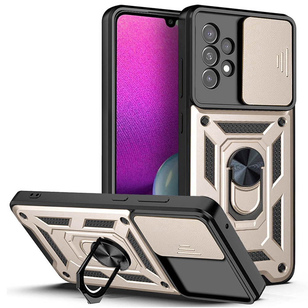 Калъф за Samsung Galaxy A33 5G - Techsuit CamShield Series - златен
