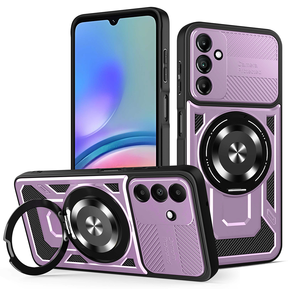 Калъф за Samsung Galaxy A05s - Techsuit RuggedCam - Лилав