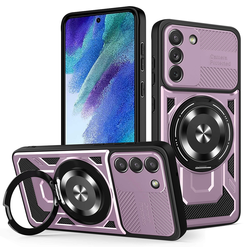 Калъф за Samsung Galaxy Galaxy S21 FE 5G - Techsuit RuggedCam - Лилав