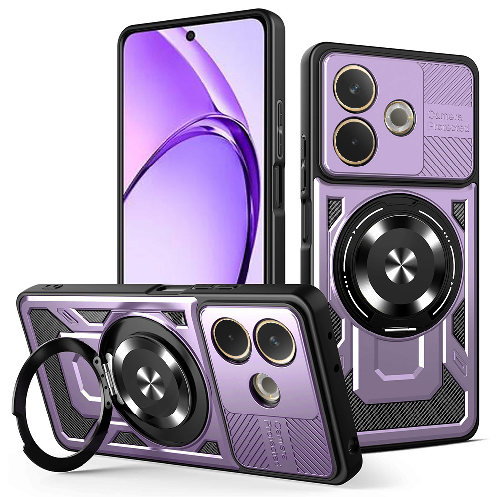 Калъф за Oppo A5 Pro 4G / A5 Pro 5G - Techsuit RuggedCam - Лилав