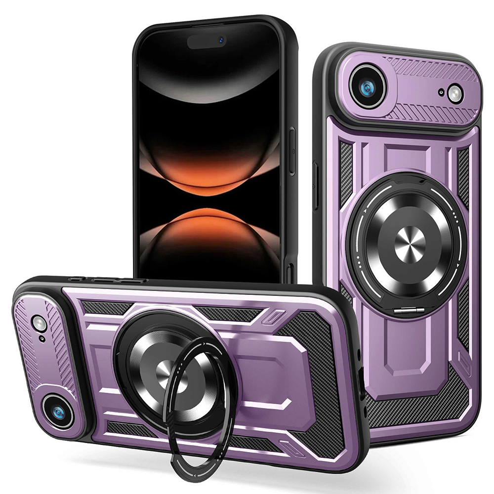 Калъф за iPhone 17 Air - Techsuit RuggedCam - Лилав