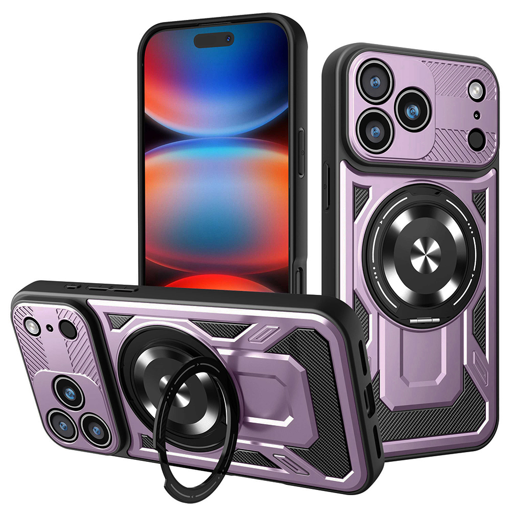 Калъф за iPhone 17 Pro Max - Techsuit RuggedCam - Лилав