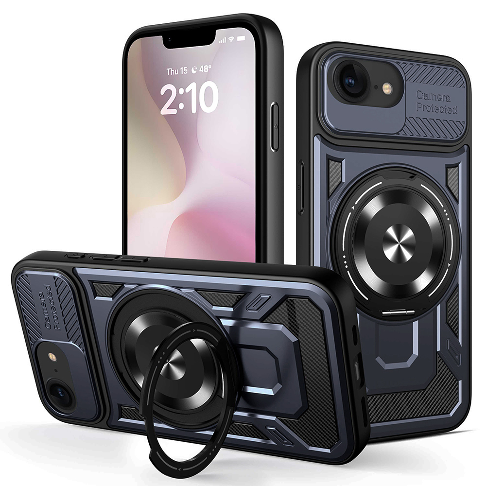 Калъф за iPhone 16e / iPhone 17e - Techsuit RuggedCam - Син