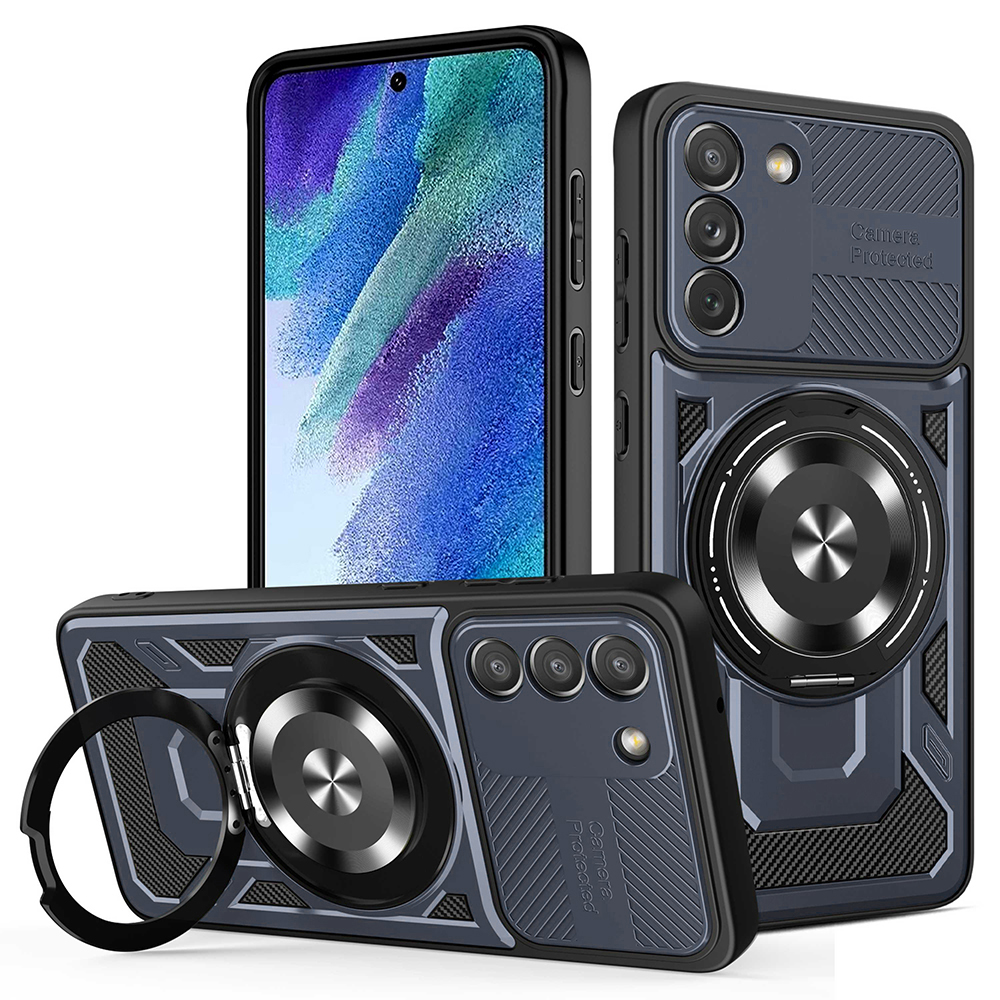 Калъф за Samsung Galaxy Galaxy S21 FE 5G - Techsuit RuggedCam - Син